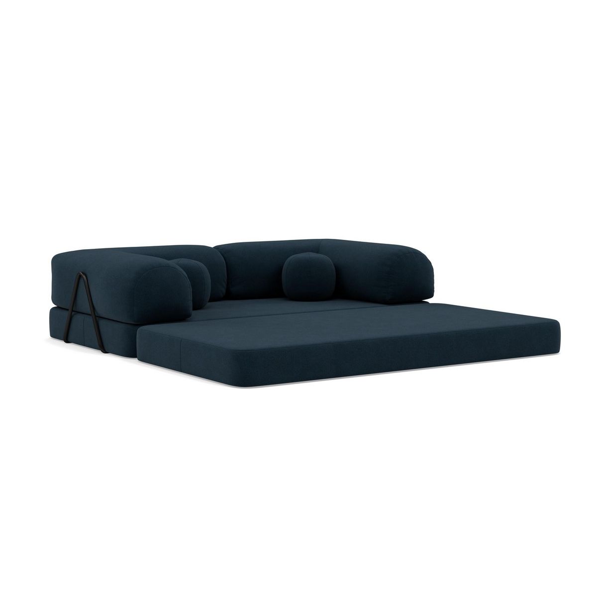 LISA DESIGN Nebula - canapé 3 places convertible en velours texturé