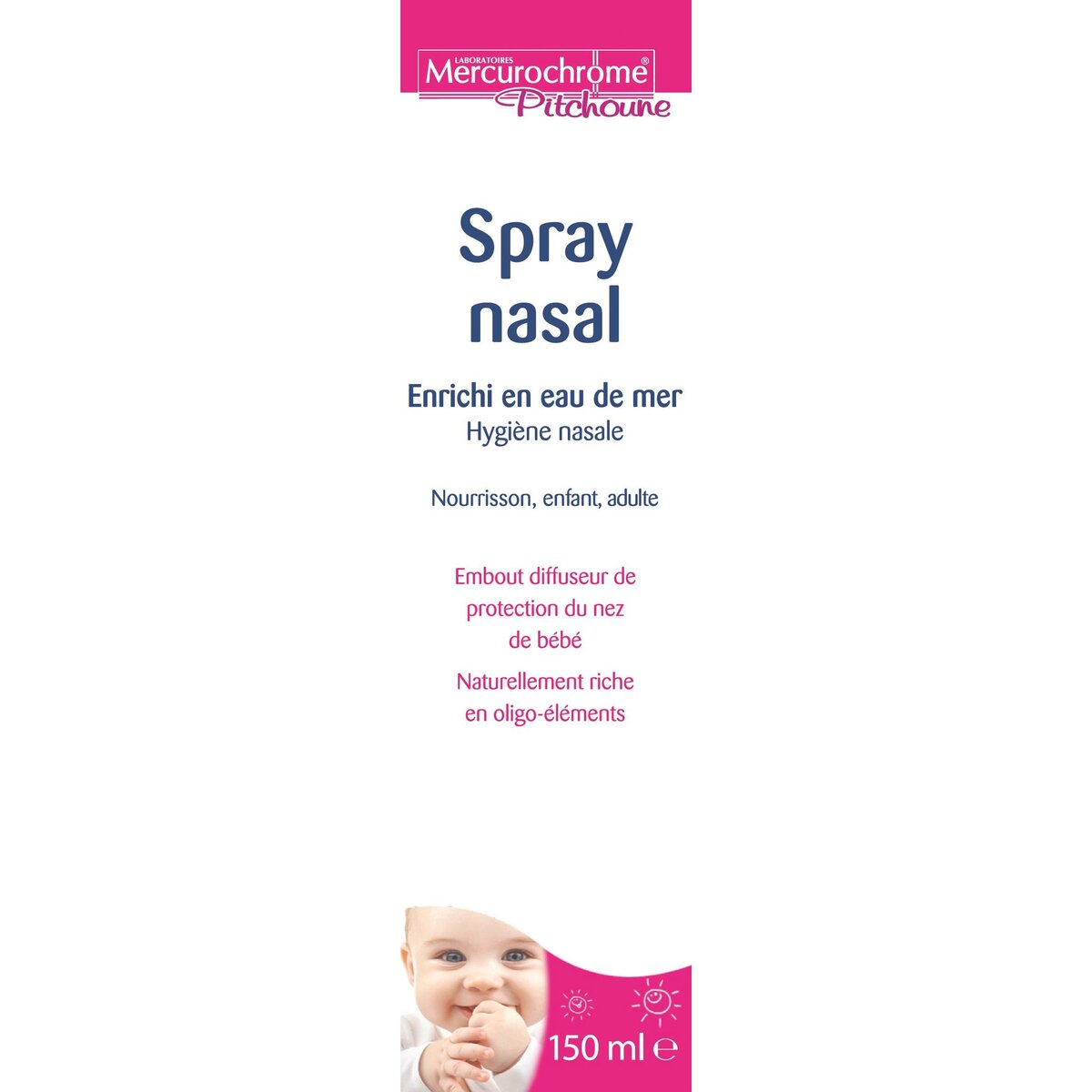 MERCUROCHROME Spray Nasal Eau De Mer 150mL