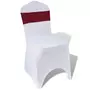 VIDAXL Ruban decoratif elastique avec boucle de chaise 25 pcs Bordeaux
