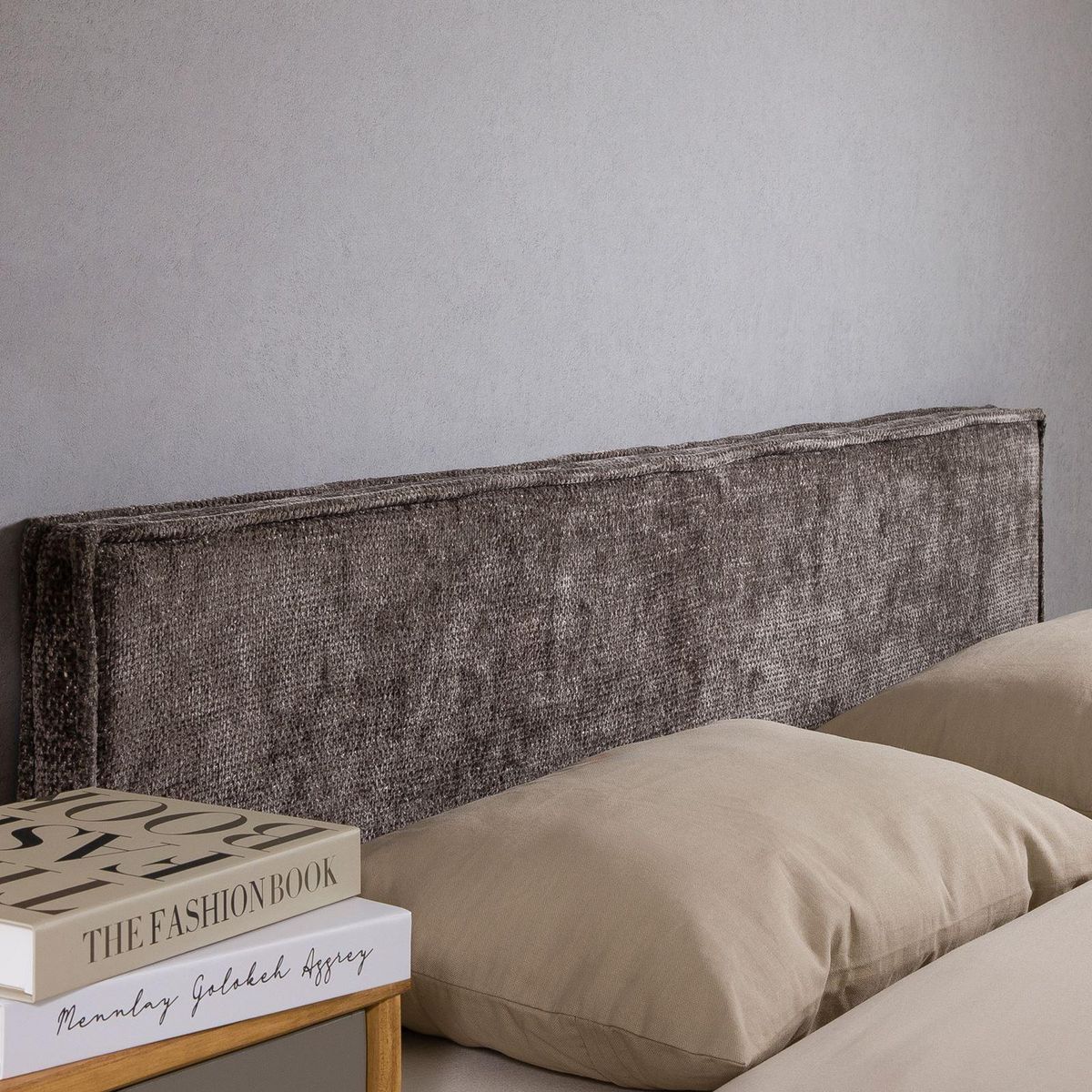 IDIMEX Tête de lit ELOWA 160 sur pieds, en tissu