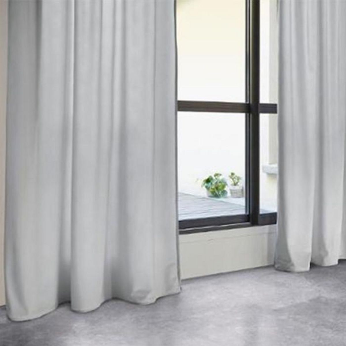 ATMOSPHERA Rideau Tamisant  Lilou  140x260cm Gris