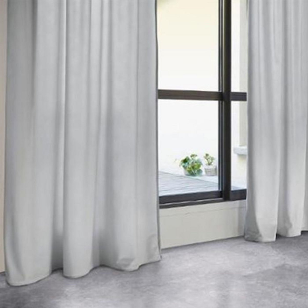 ATMOSPHERA Rideau Tamisant  Lilou  140x260cm Gris