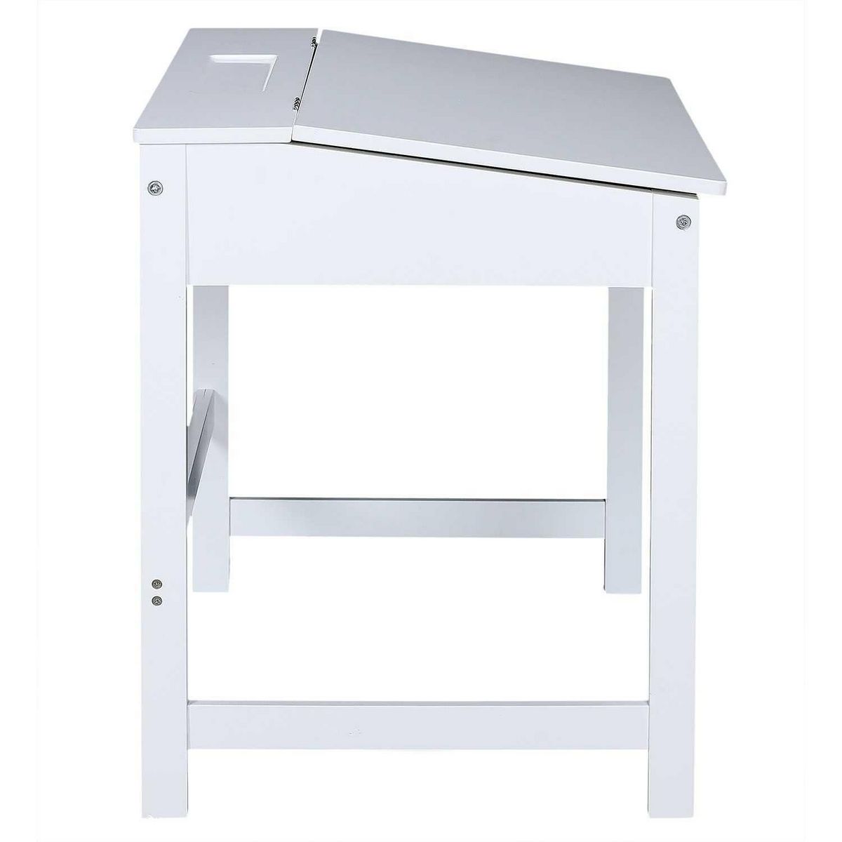 TOILINUX Bureau pupitre pour enfant en MDF - Blanc