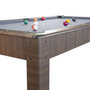 Voir la diapositive 4 : PLAY4FUN Billard Américain AMBIANCE 7Ft - 226,5 x 126,5 x 80 cm avec accessoires et plateau dînatoire - Couleur Chêne