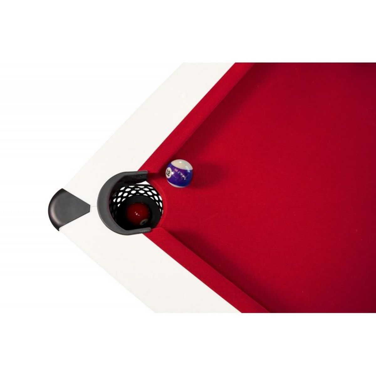 PLAY4FUN Billard Américain HARMONY 6Ft - 206,5 x 116,5 x 80 cm avec accessoires - Couleur Ivoire
