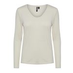 Pieces T Shirt Manches  ongues Blanc/ Femme Pieces Billo. Coloris disponibles : Jaune