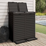 VIDAXL Poubelle d'exterieur noir 78x41x86 cm polypropylene