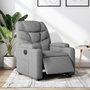 Voir la diapositive 1 : VIDAXL Fauteuil inclinable électrique Gris clair Tissu