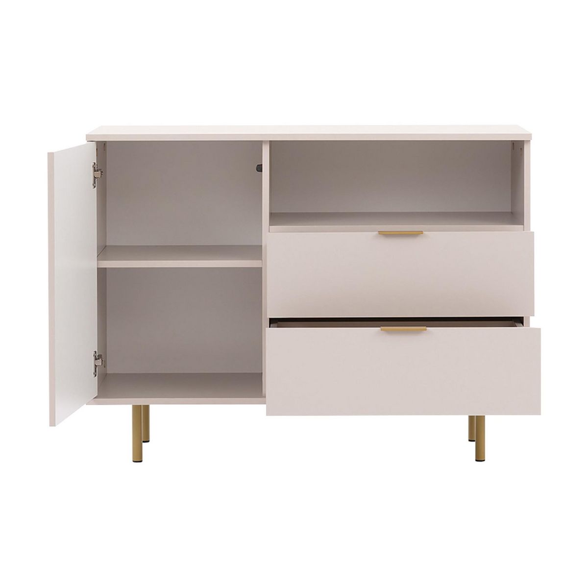BEST MOBILIER Monica - buffet - beige - 107 cm