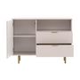 Voir la diapositive 2 : BEST MOBILIER Monica - buffet - beige - 107 cm