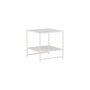 Voir la diapositive 4 : Paris Prix Table d'Appoint Avec Étagère  Staal  50cm Blanc