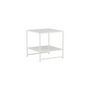 Voir la diapositive 4 : Paris Prix Table d'Appoint Avec Étagère  Staal  50cm Blanc