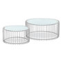 Voir la diapositive 1 : Paris Prix Lot 2 Tables Basses  Universe  85cm Blanc & Gris