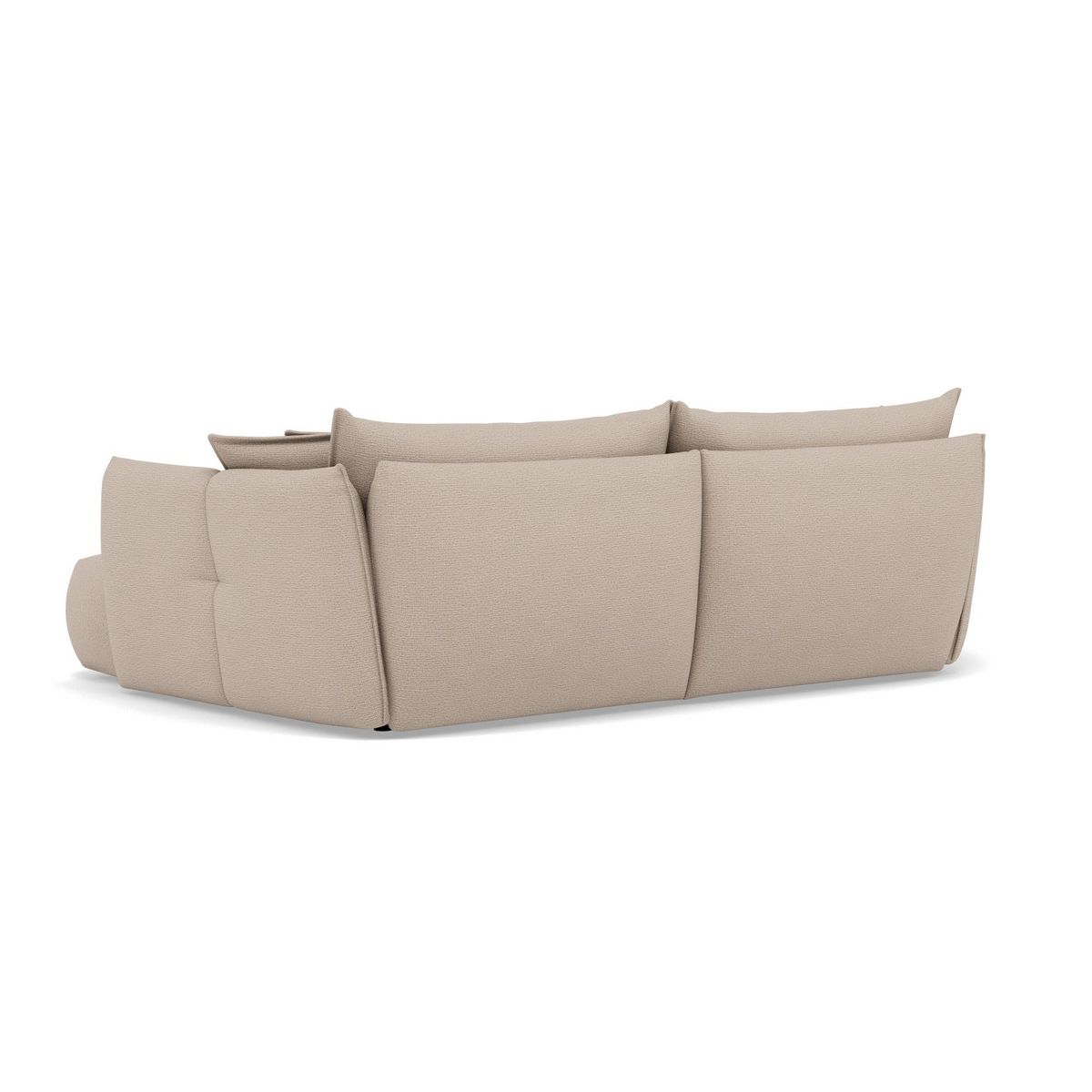 LISA DESIGN Cassiopee - canapé d'angle droit 4 places en tissu texturé