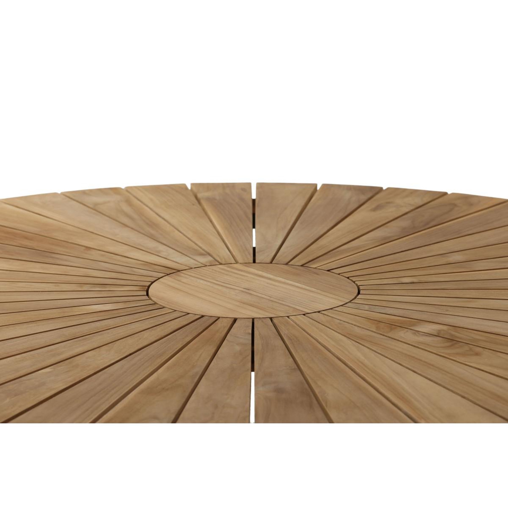 Voir la diapositive 4 : Paris Prix Table de jardin ronde  mexico  140cm naturel & noir