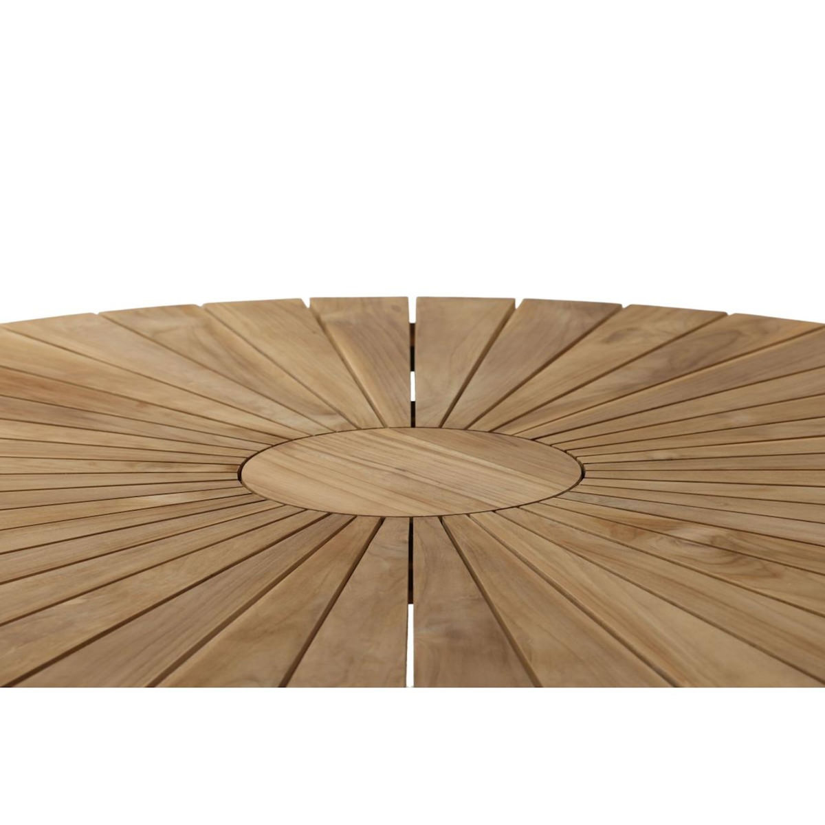 Paris Prix Table de Jardin Ronde  Mexico  140cm Naturel & Noir