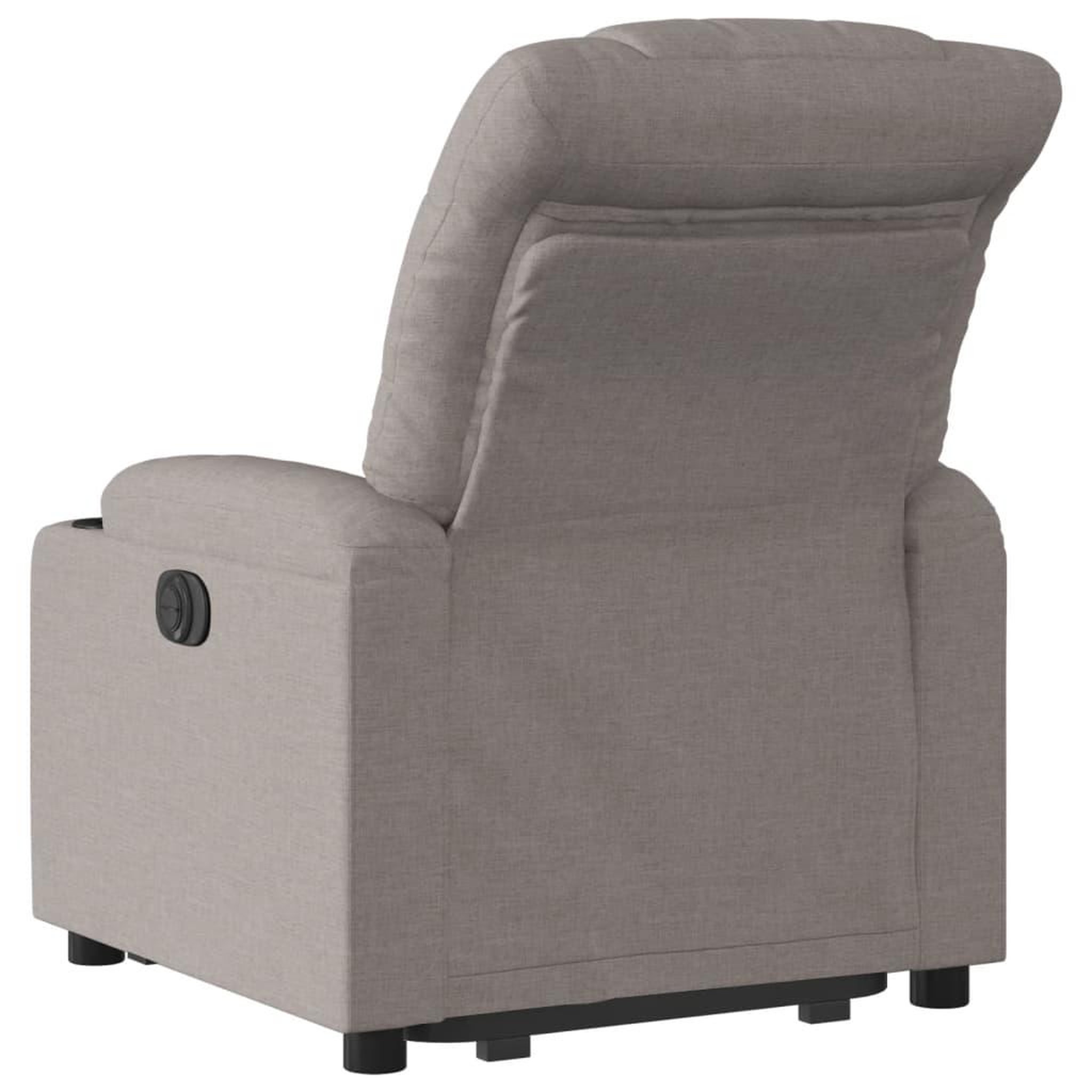 Voir la diapositive 5 : VIDAXL Fauteuil inclinable electrique taupe tissu