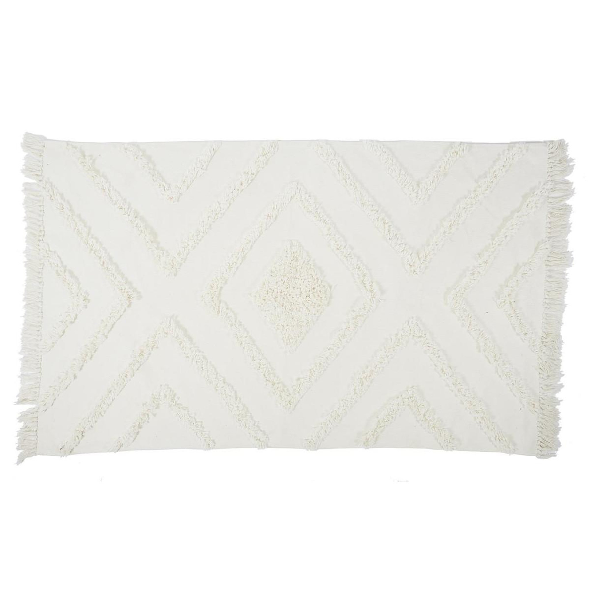 The Home Deco Factory Tapis déco tufté  ethnique  120x170cm écru