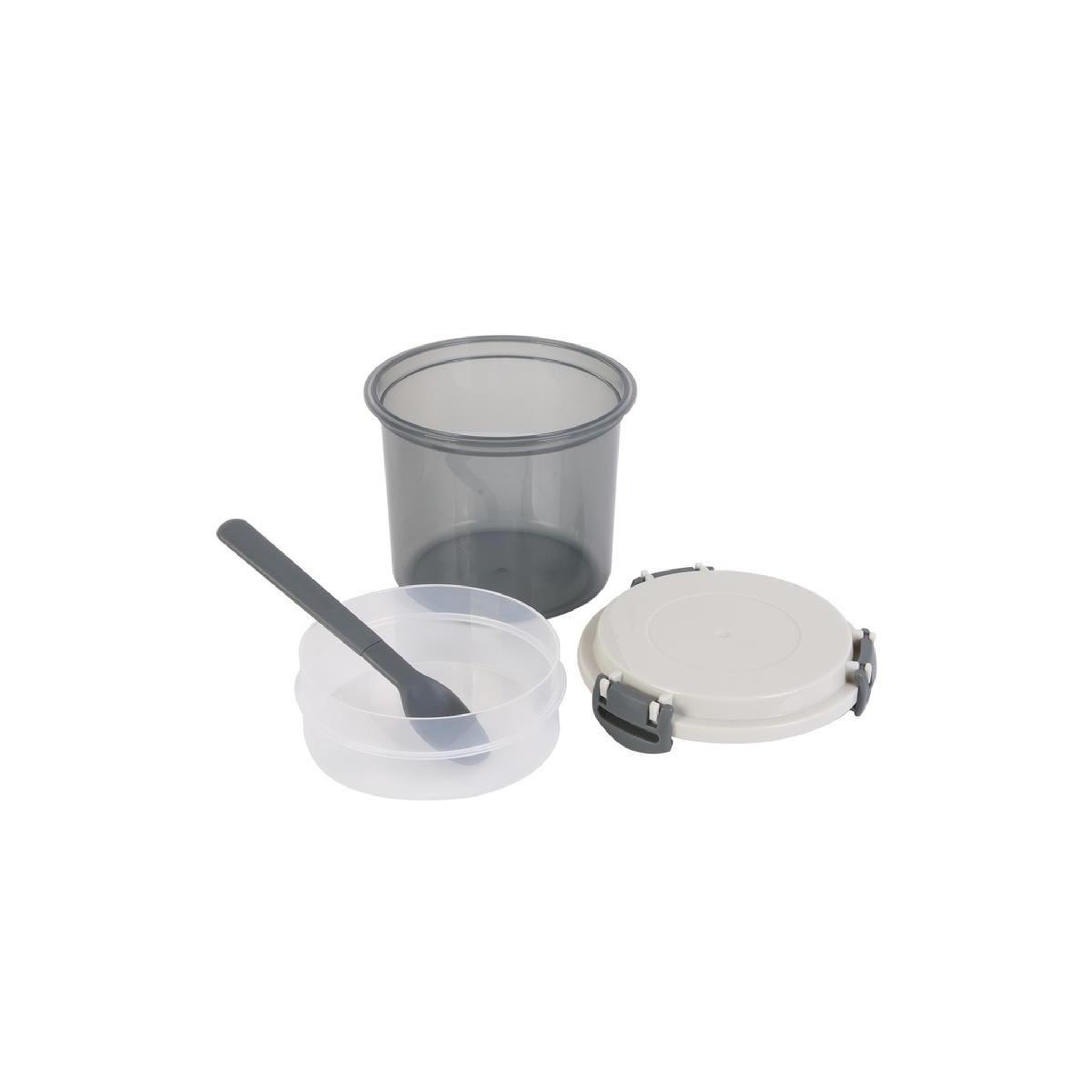 COOK CONCEPT Boîte de Repas & Cuillère  Lunch Box  60cl Gris