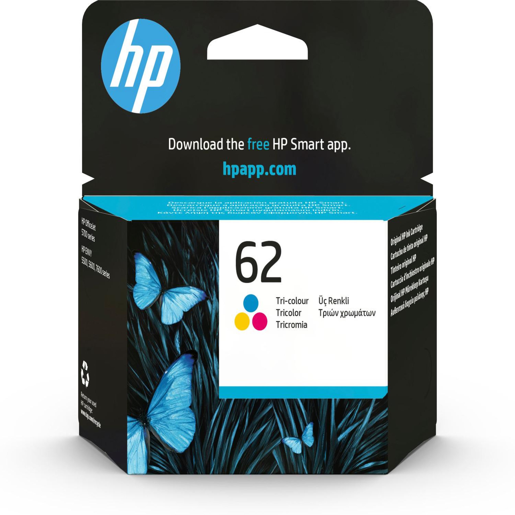 HP Hp 62 cartouche d'encre trois couleurs authentique