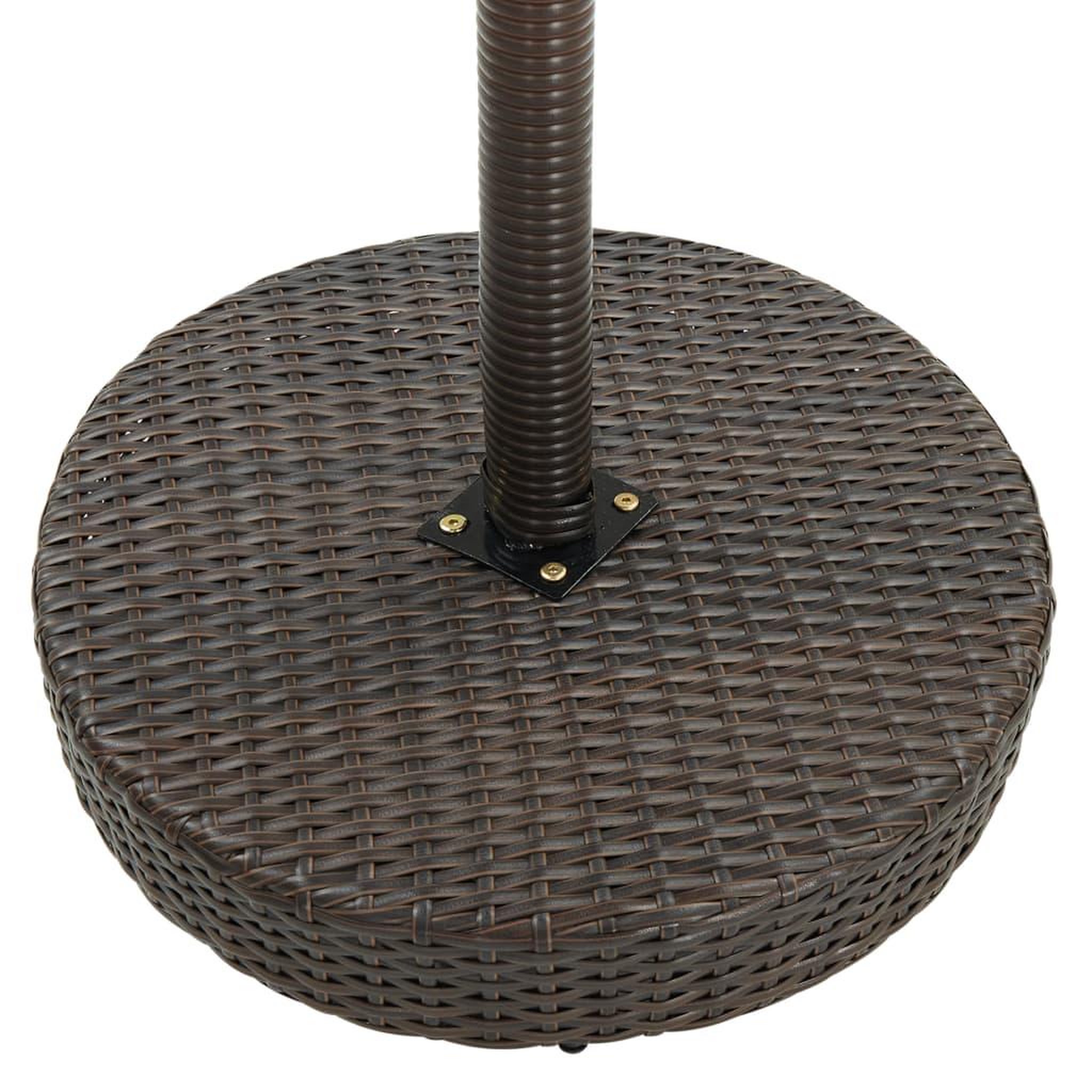 Voir la diapositive 3 : VIDAXL Table de jardin Marron 60,5x106 cm Resine tressee