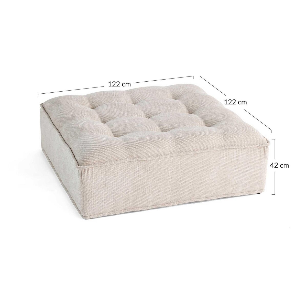 LISA DESIGN Marisol - pouf modulable - velours texturé