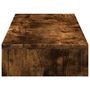 Voir la diapositive 5 : VIDAXL Support de moniteur chêne fumé 100x27x10 cm bois d ingénierie
