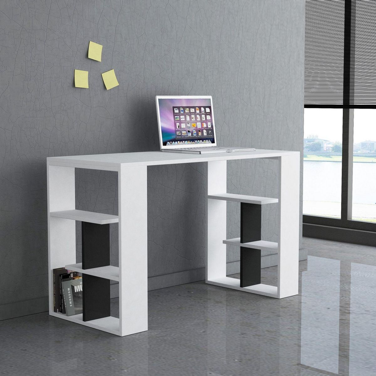 TOILINUX Bureau simple - L.120cm - Blanc