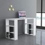 Voir la diapositive 2 : TOILINUX Bureau simple - L.120cm - Blanc