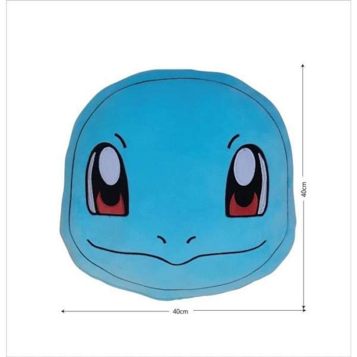 Pokemon Coussin premium - POKEMON - Visage Carapuce - Microfibre - 40 cm