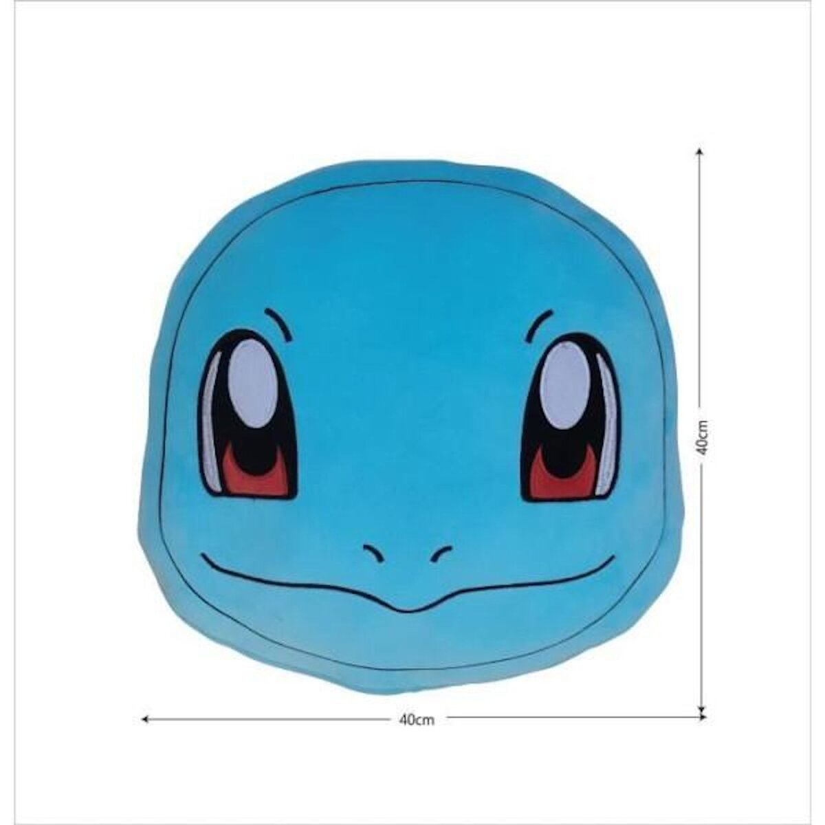 Pokemon Coussin premium - POKEMON - Visage Carapuce - Microfibre - 40 cm