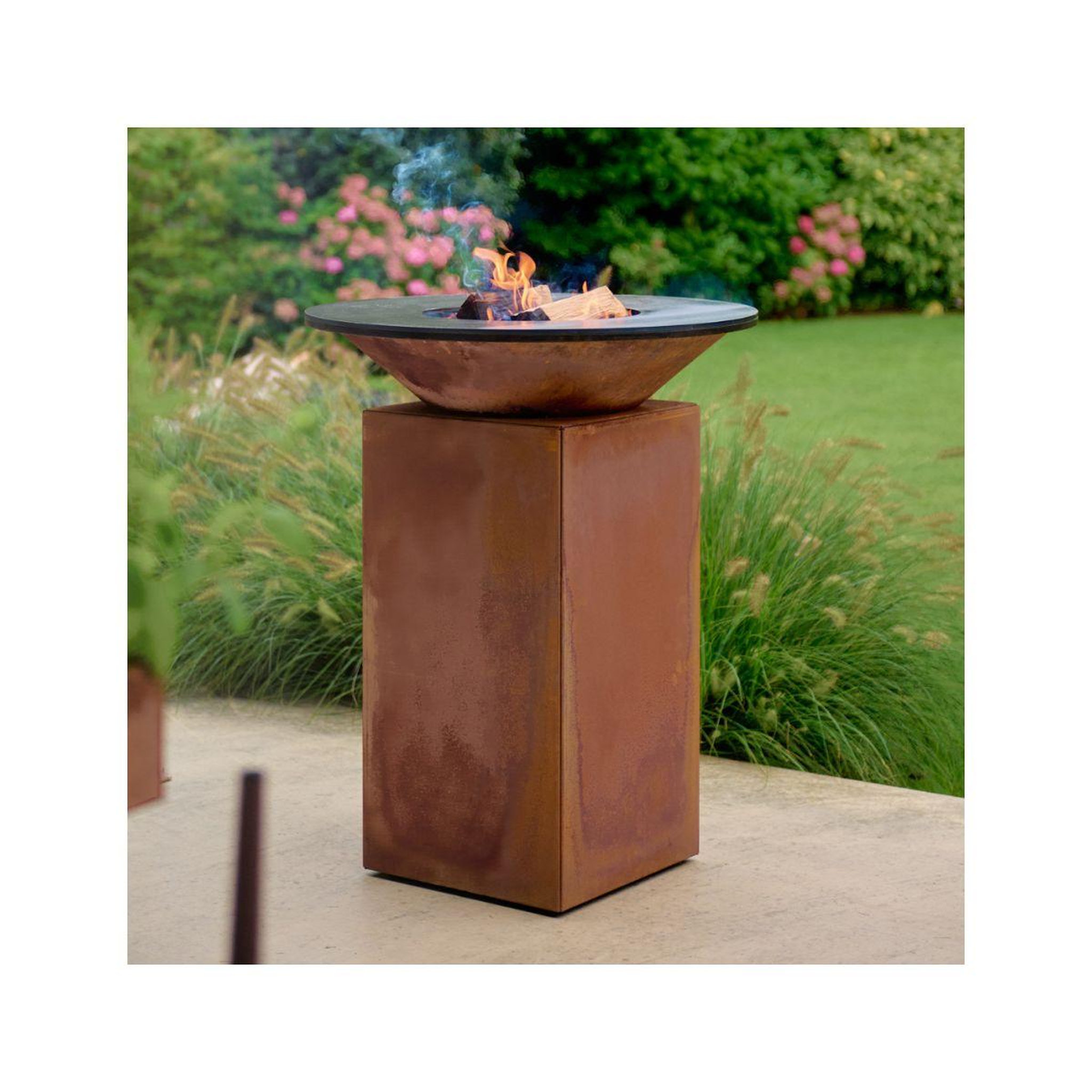 Voir la diapositive 2 : OFYR Brasero plancha - bois - ofyr - 75 - corten