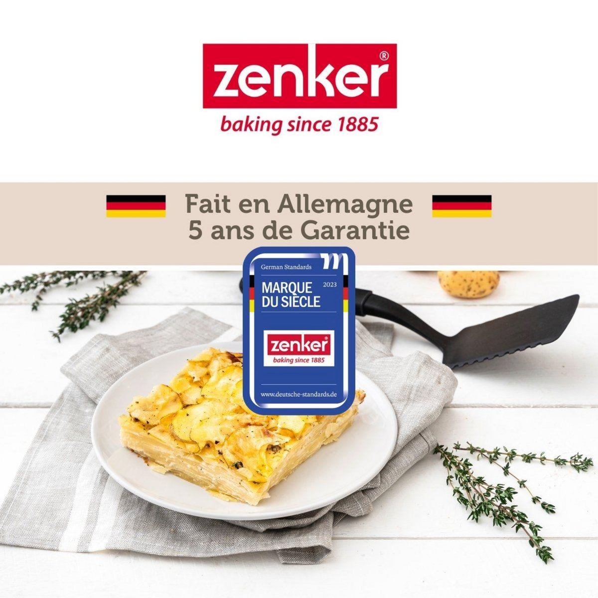 ZENKER Plat à four XXL 40 x 29 x 6 cm Zenker Special Cooking