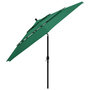 Voir la diapositive 3 : VIDAXL Parasol de jardin a 3 niveaux avec mat en aluminium vert 3,5 m