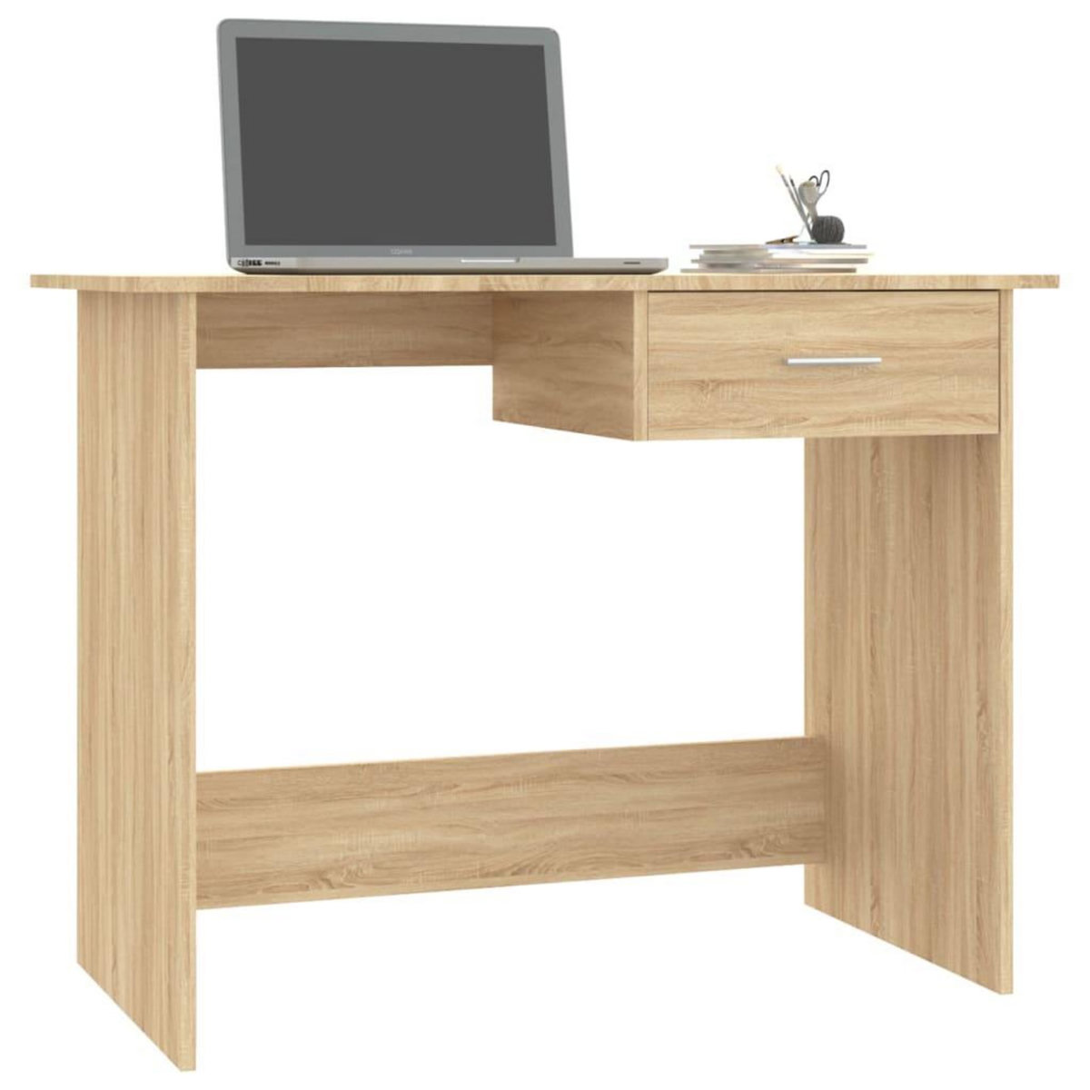 VIDAXL Bureau Chene sonoma 100x50x76 cm Bois d'ingenierie