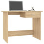 Voir la diapositive 3 : VIDAXL Bureau Chene sonoma 100x50x76 cm Bois d'ingenierie