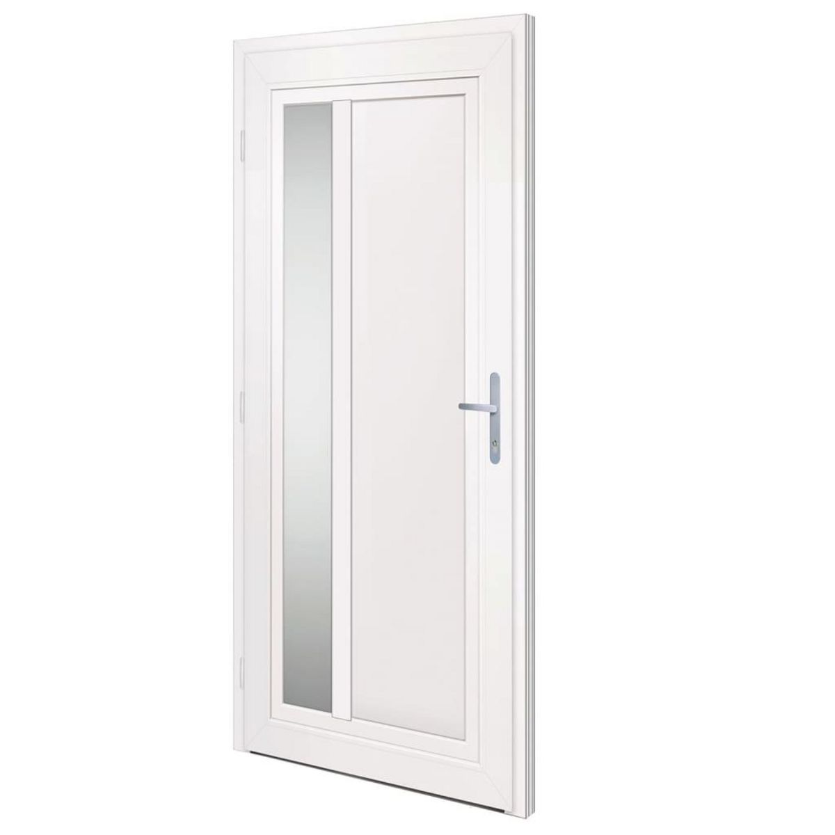 VIDAXL Porte d'entree anthracite 98x208 cm PVC