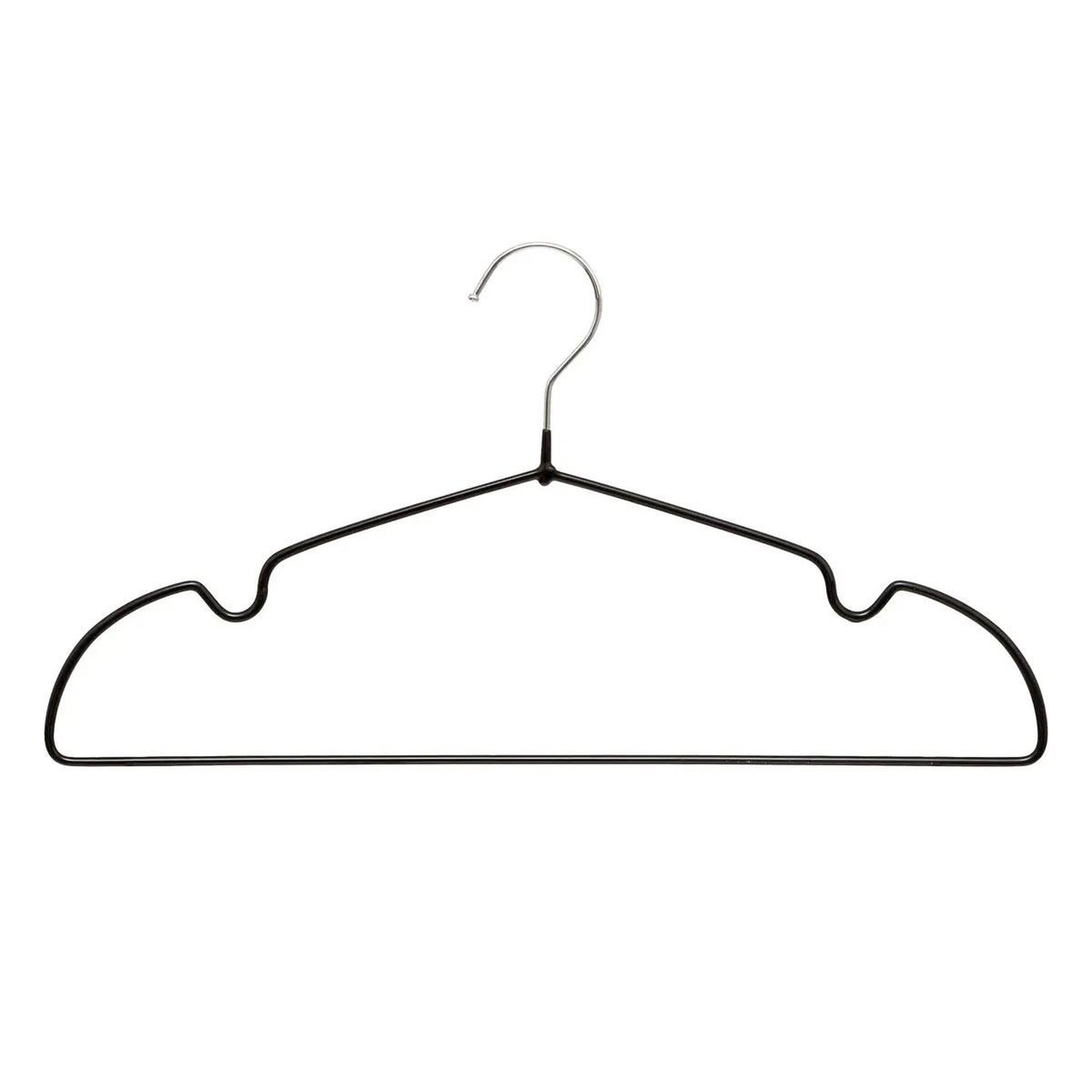 FIVE Lot de 20 cintres antidérapants  hang'up  40cm noir