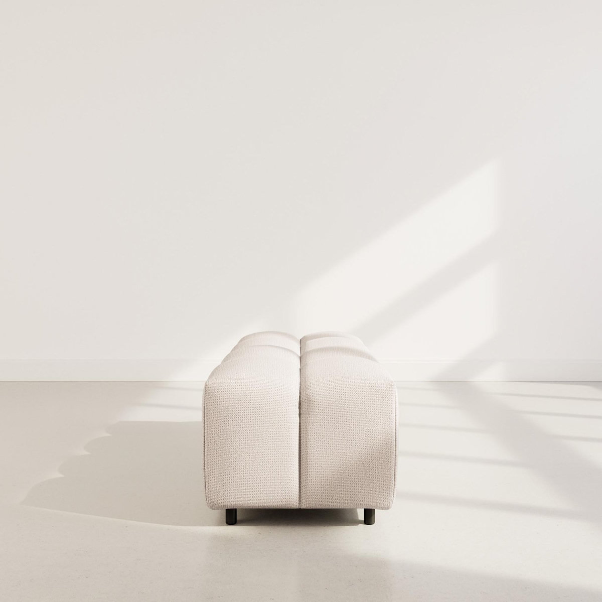 LISA DESIGN Adelaide - pouf en tissu texturé