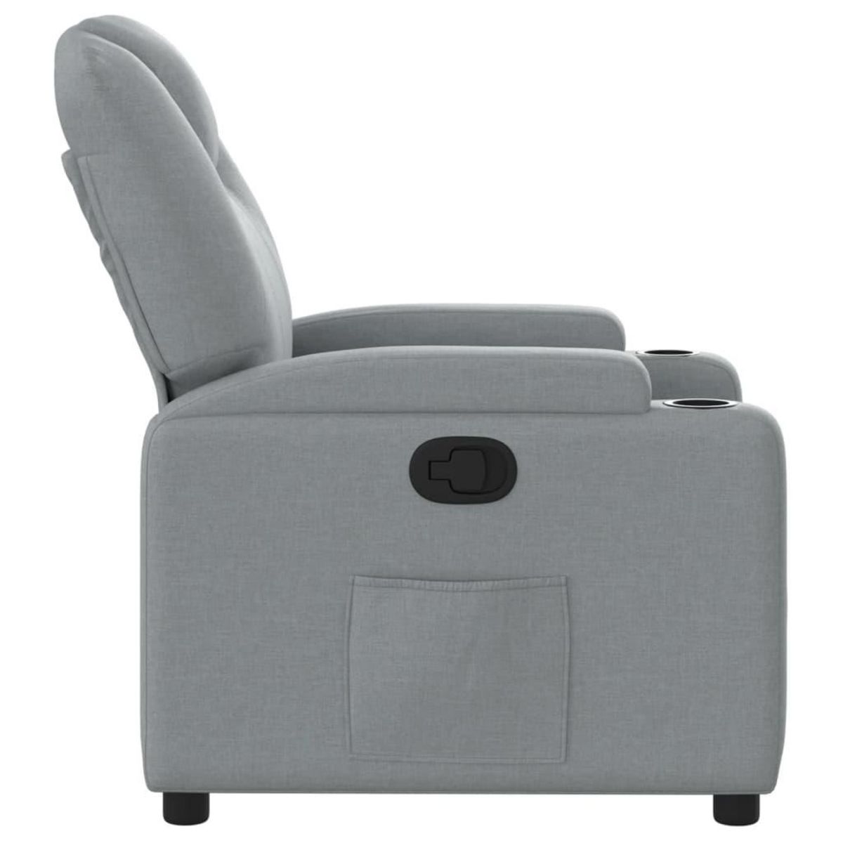 VIDAXL Fauteuil inclinable Gris clair Tissu