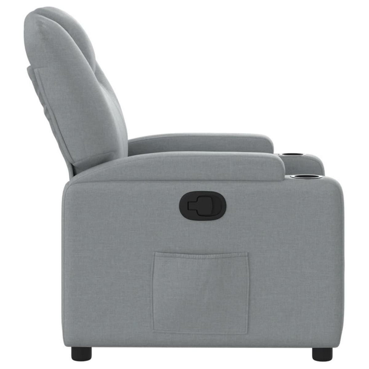 VIDAXL Fauteuil inclinable Gris clair Tissu
