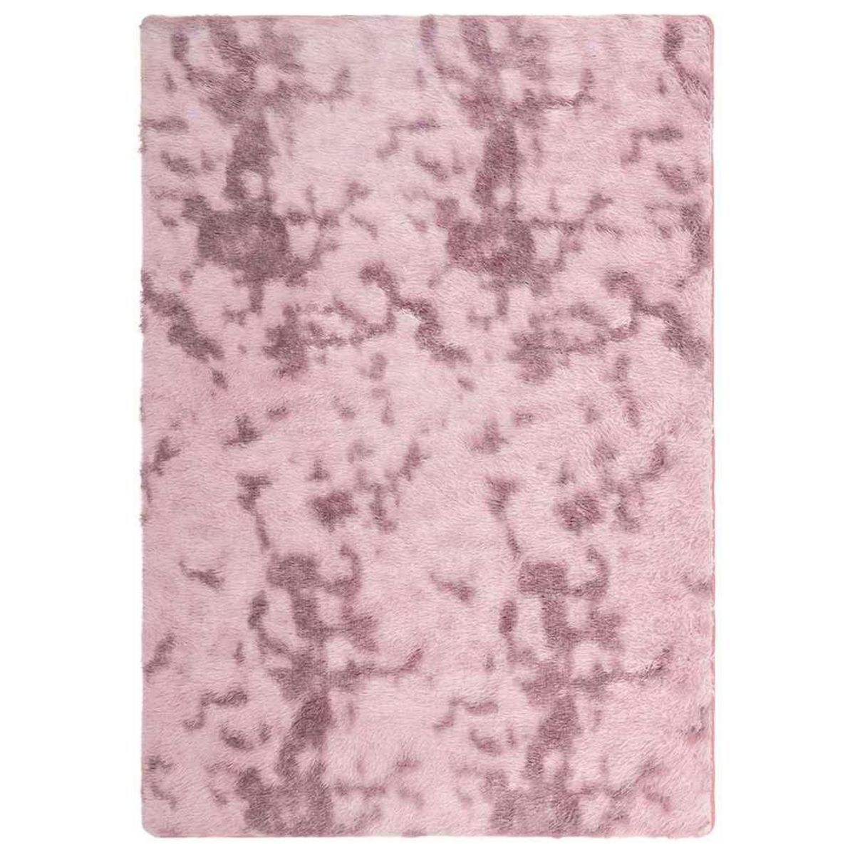 VIDAXL Tapis Shaggy a poils longs NAVARRA rose poudre 160x230 cm