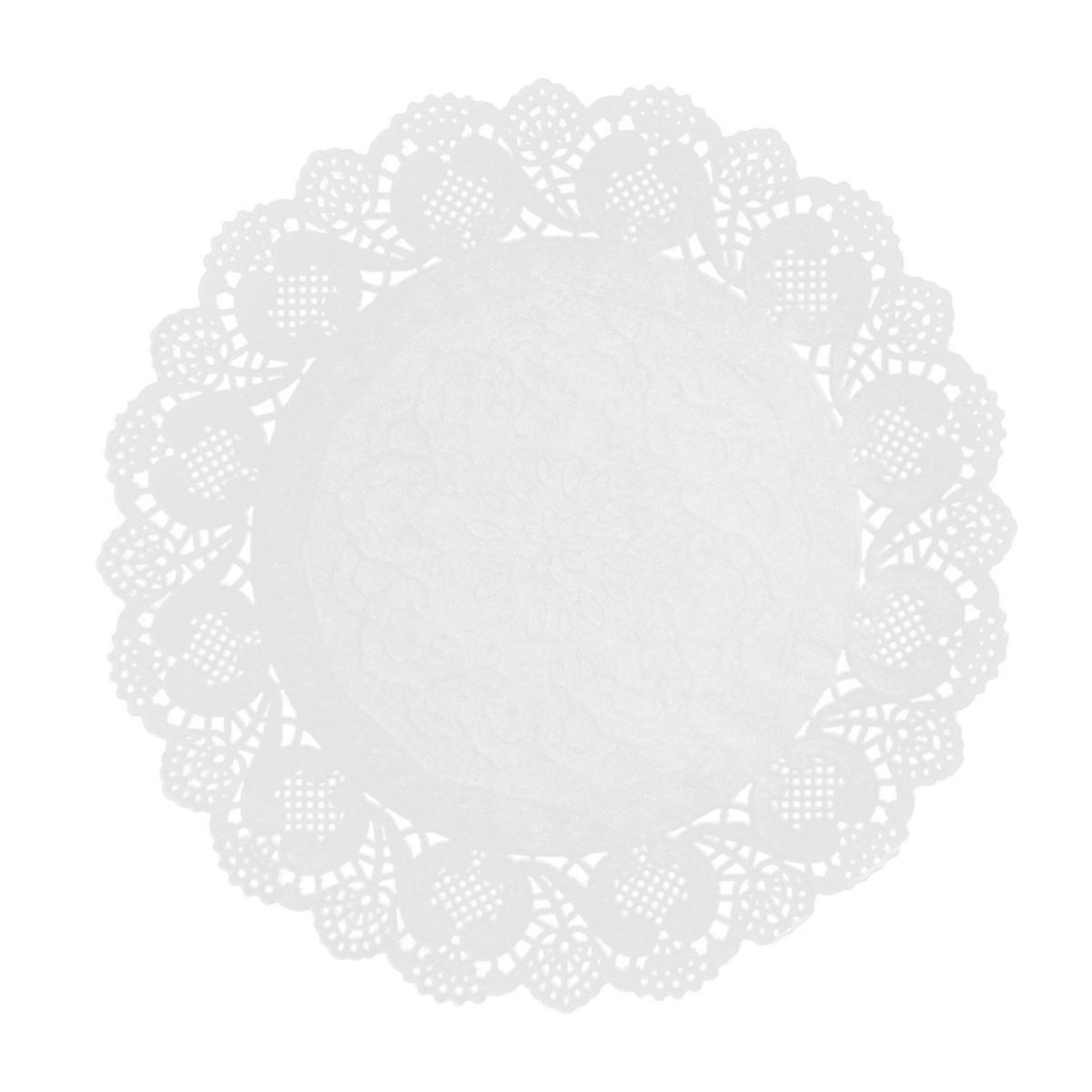 Lily Cook Lot de 20 napperons  lily cook  26cm blanc