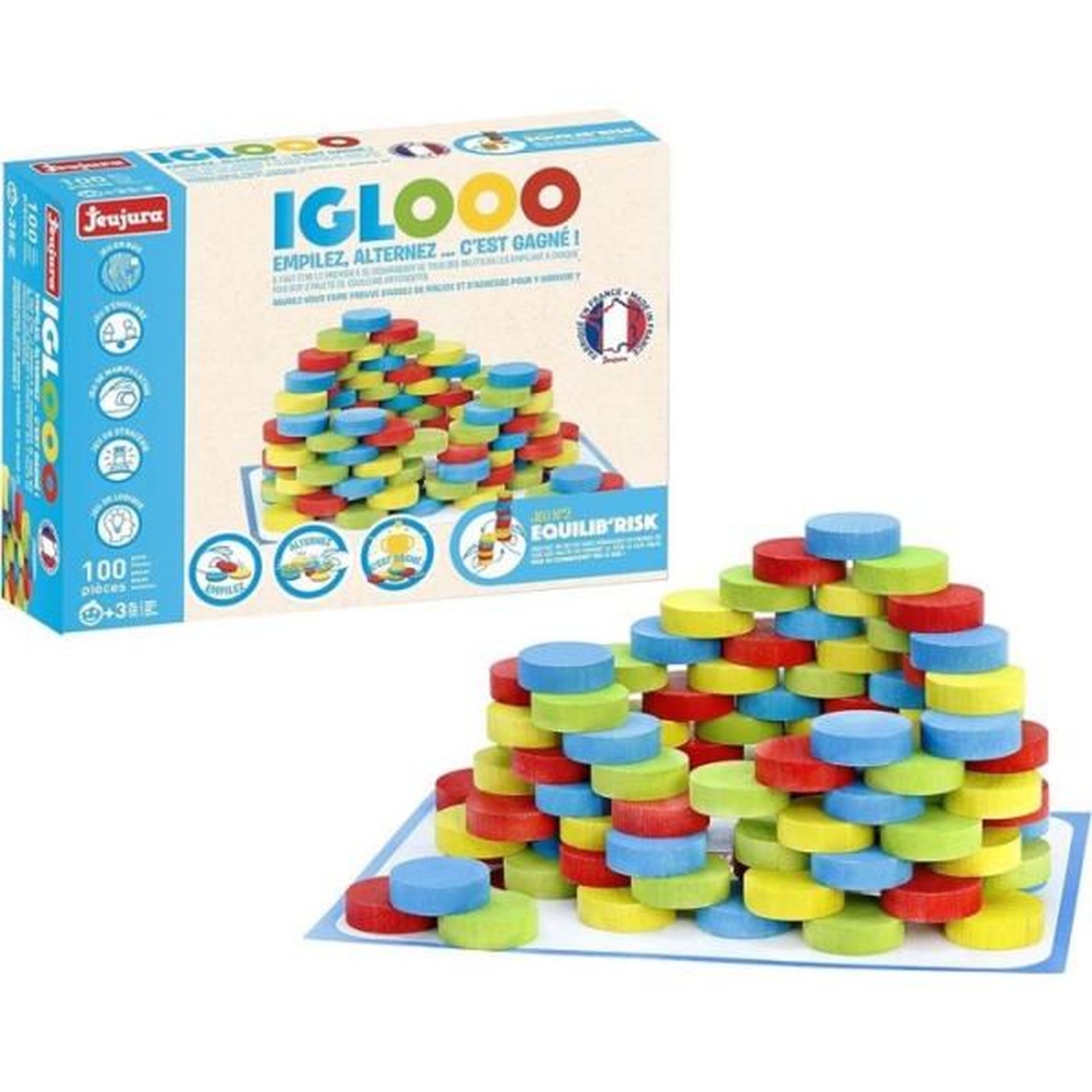 Jeu de Société Iglooo 100 Pièces – Fabriqué en France, À Partir de 3 Ans - vue 8