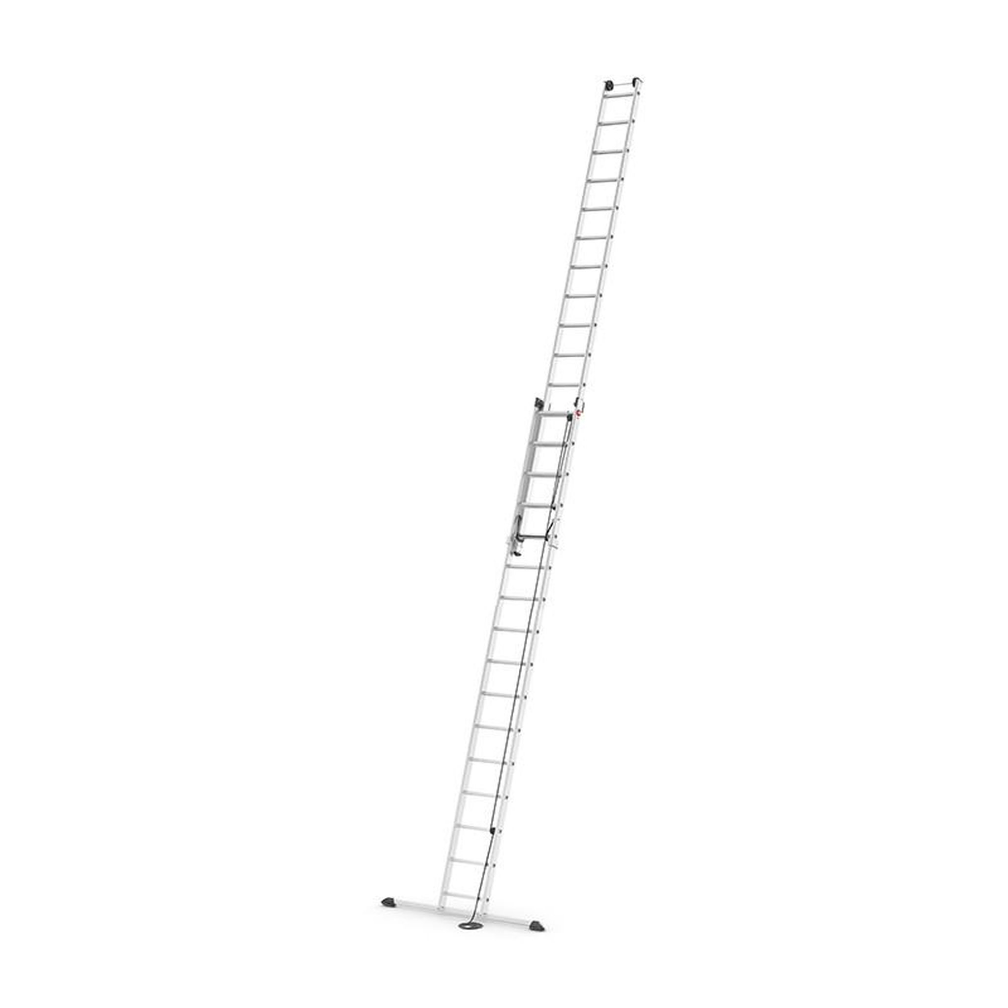 HAILO Echelle coulissante à corde 2 plans 2x16 échelons 7,9m/8,7m en aluminium hailo profistep duo