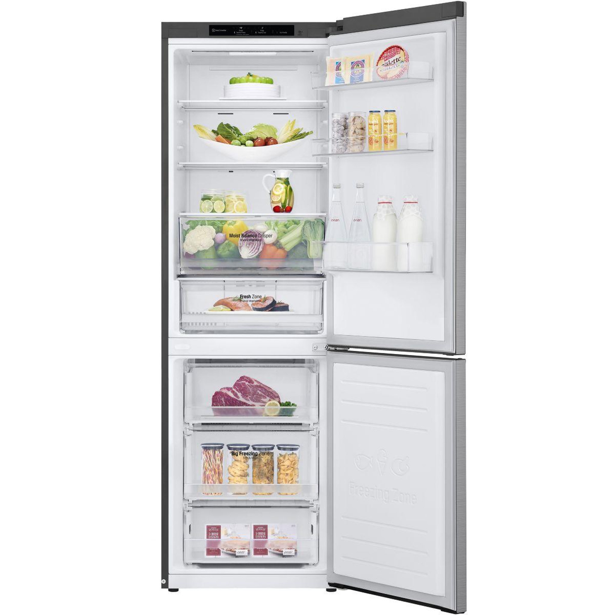 Voir la diapositive 3 : LG Réfrigérateur combiné GBB61PZJEN