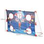 Voir la diapositive 3 : HOMCOM Cage de handball enfant 5 zones cibles - balle, pompe, piquets inclus - blanc rouge