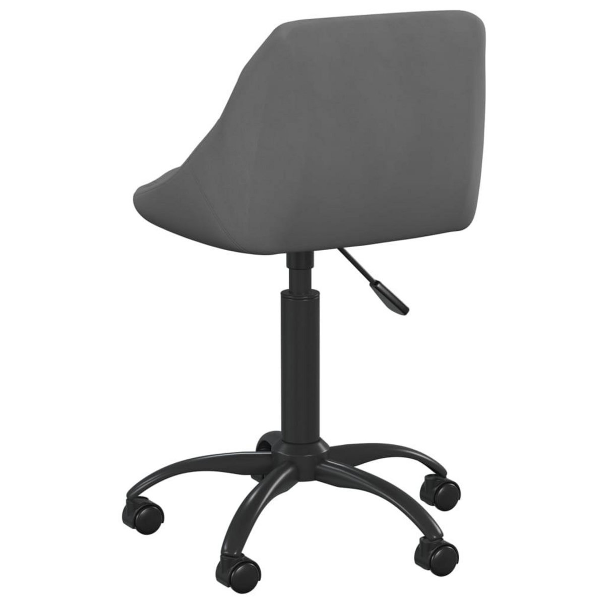 VIDAXL Chaise de bureau Gris fonce Velours