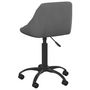 Voir la diapositive 4 : VIDAXL Chaise de bureau Gris fonce Velours