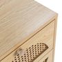 Voir la diapositive 5 : VS VENTA-STOCK Table de chevet Luna 2 tiroirs couleur chêne